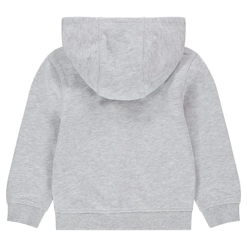 Gilet à capuche en molleton uni 