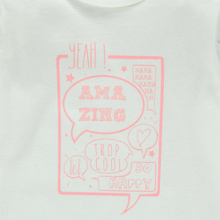 Tee-shirt manches longues avec print fantaisie 