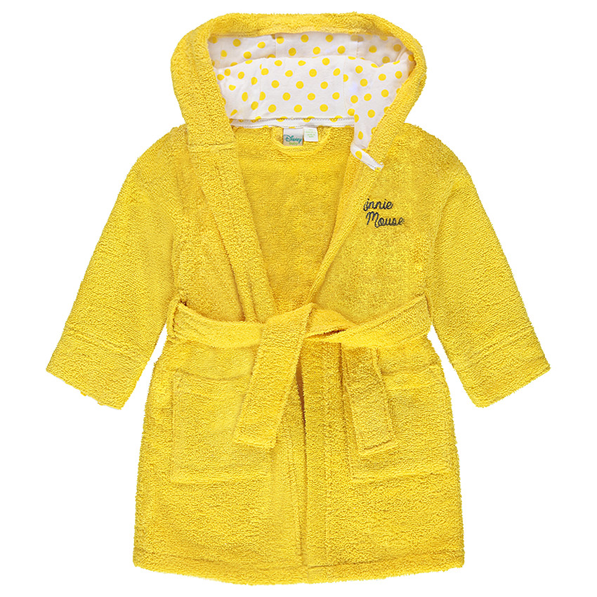 Peignoir en éponge avec Patch Minnie en relief sur la capuche 
