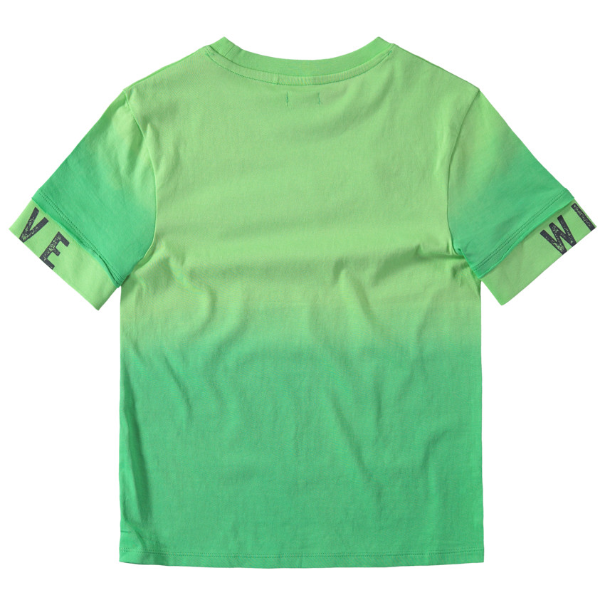 Junior - Tee-shirt manches courtes en jersey tie and dye avec palmiers printés 