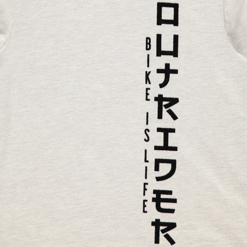 Junior - Tee-shirt manches longues en jersey avec print et col fantaisie 