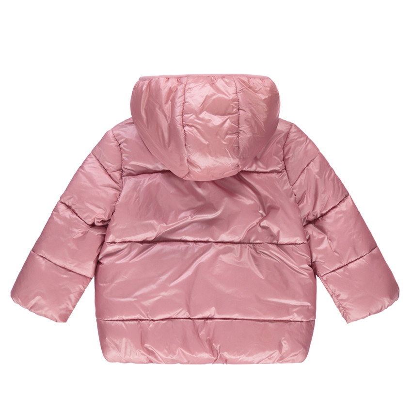 Doudoune matelassée à capuche avec doublure en micropolaire 