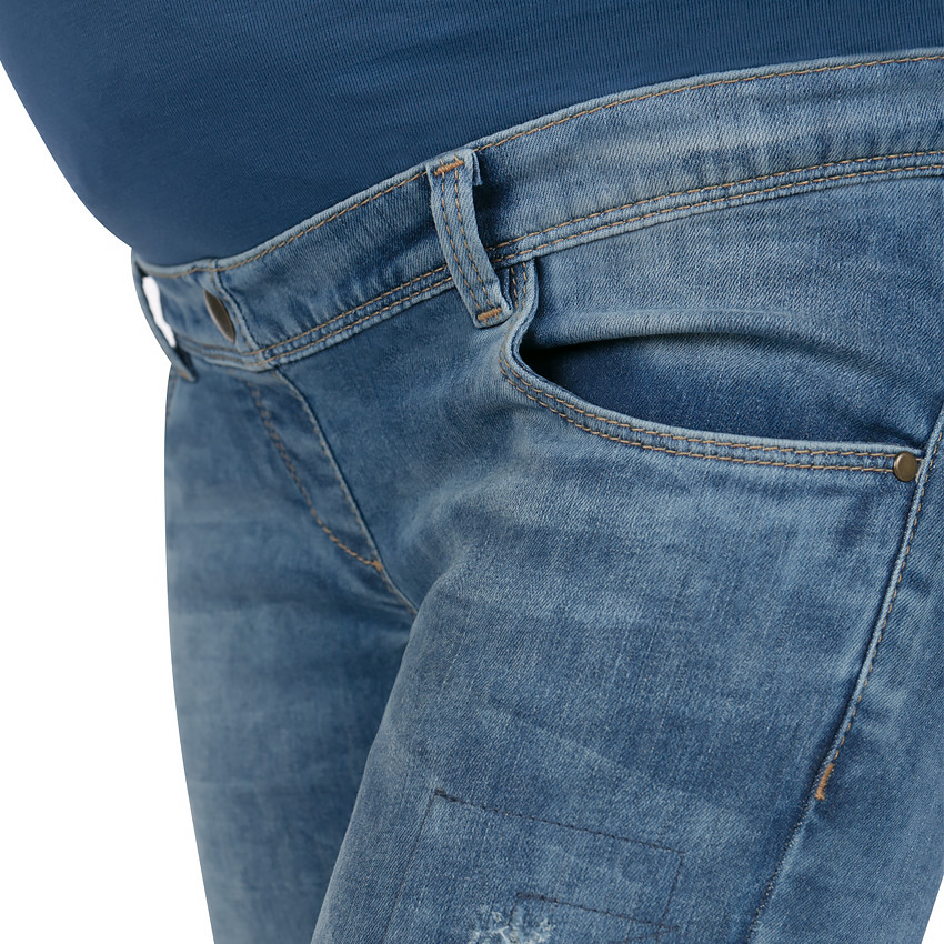 Jeans de grossesse effet used slim 