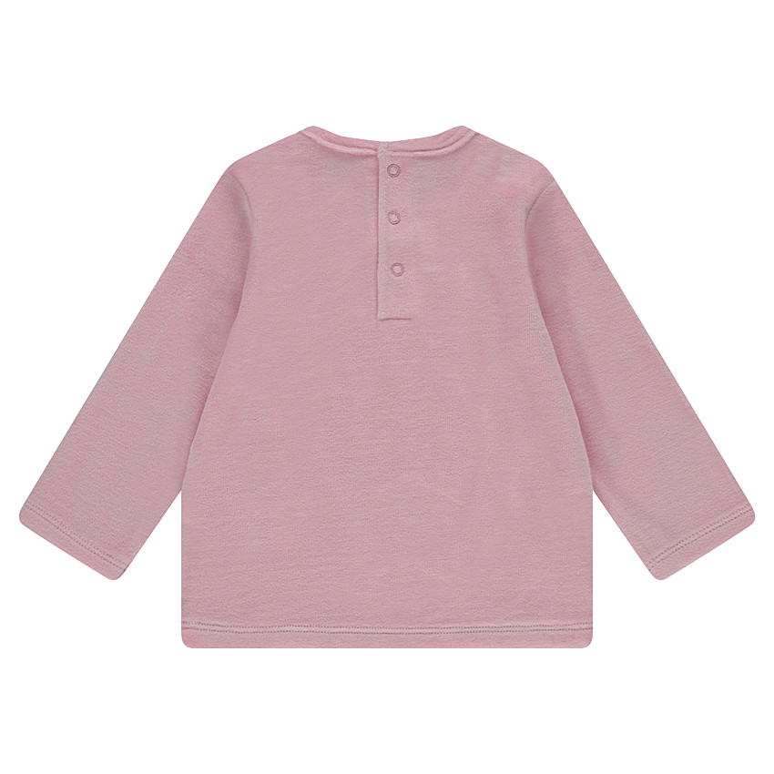 Pyjama en velours avec oiseau printé 