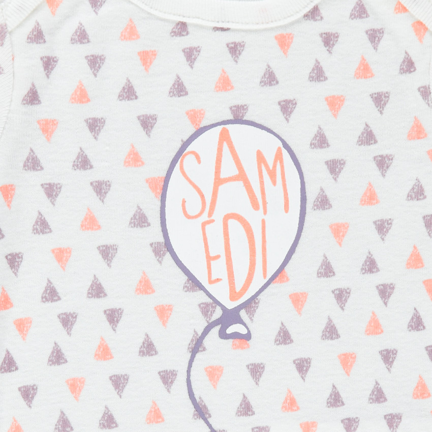 Lot de 7 bodies fantaisie avec ouverture adaptée à l'âge 