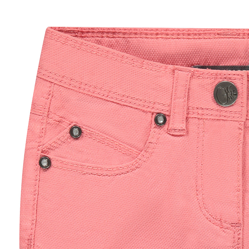 Short uni en toile fantaisie 