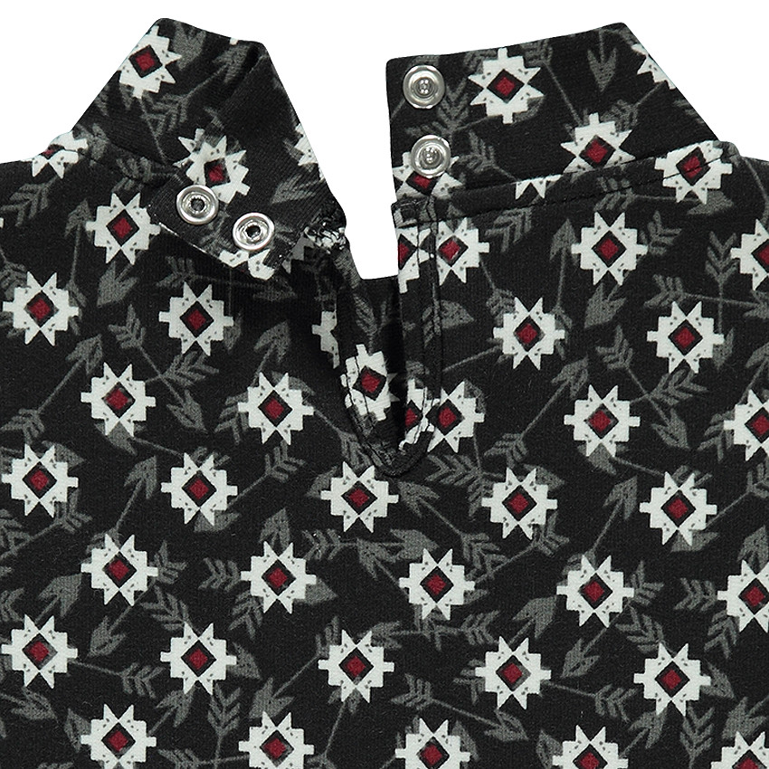 Robe en molleton imprimée ikat 