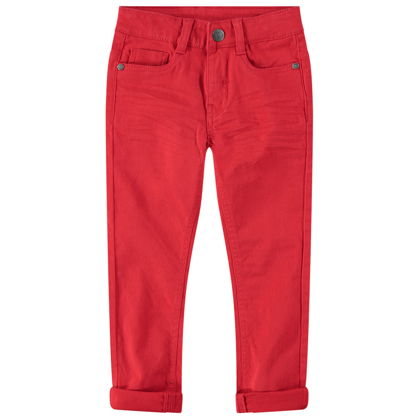 Pantalon en twill surteint avec poche fantaisie au dos 