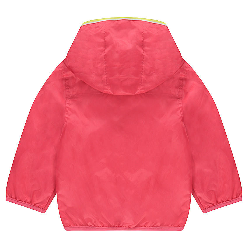 Coupe-vent à capuche uni doublé jersey 