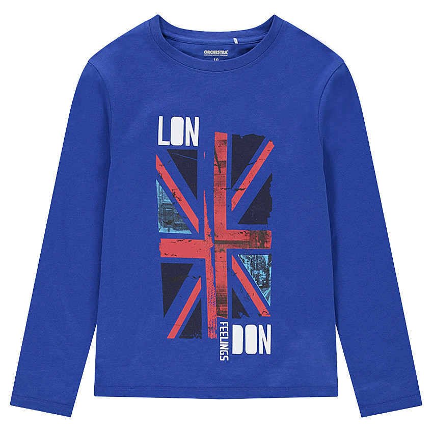 Junior - Tee-shirt manches longues en jersey avec motif fantaisie 