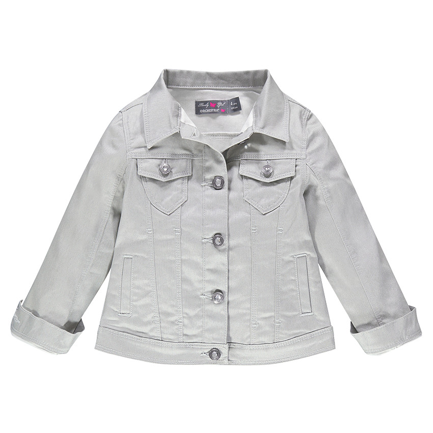 Veste en twill enduit  