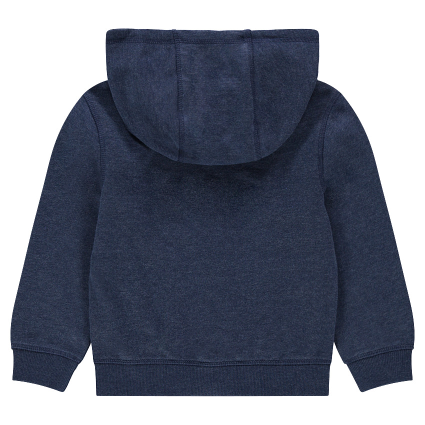 Gilet à capuche en molleton uni 