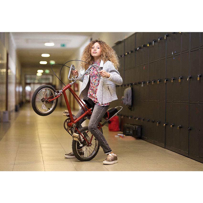 Tunique manches longues avec imprimé floral all-over et col fantaisie 