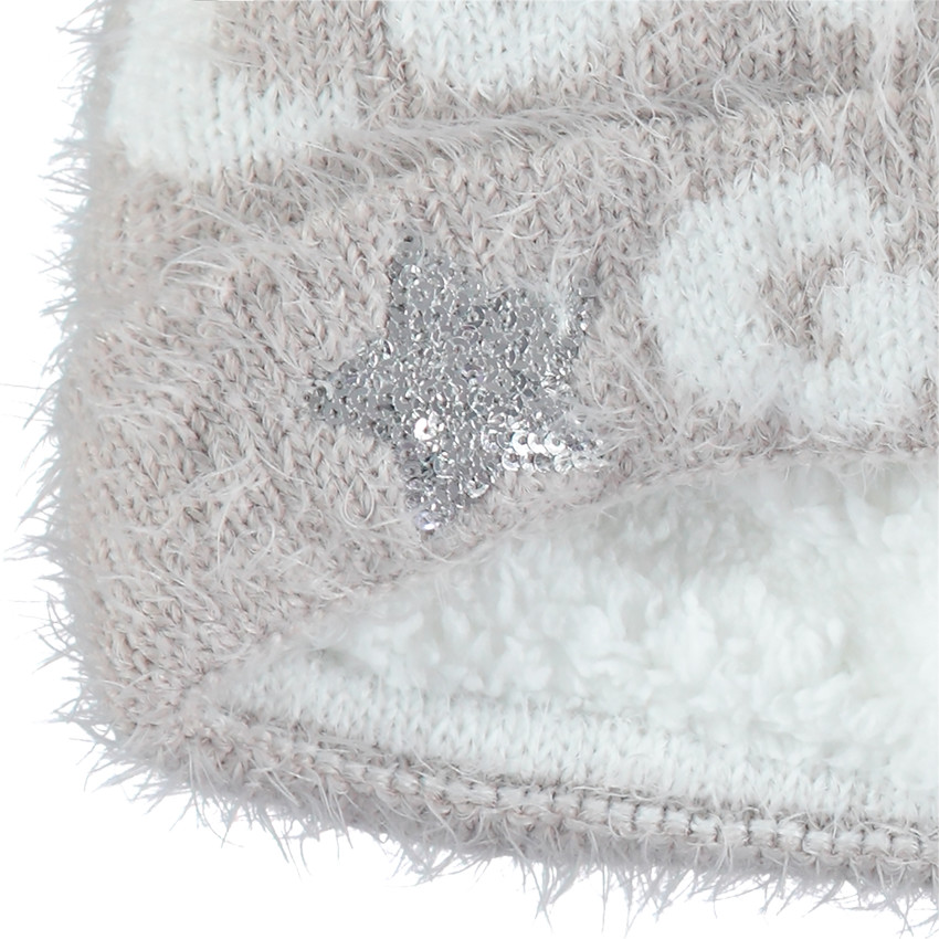 Bonnet en tricot doublé micropolaire 