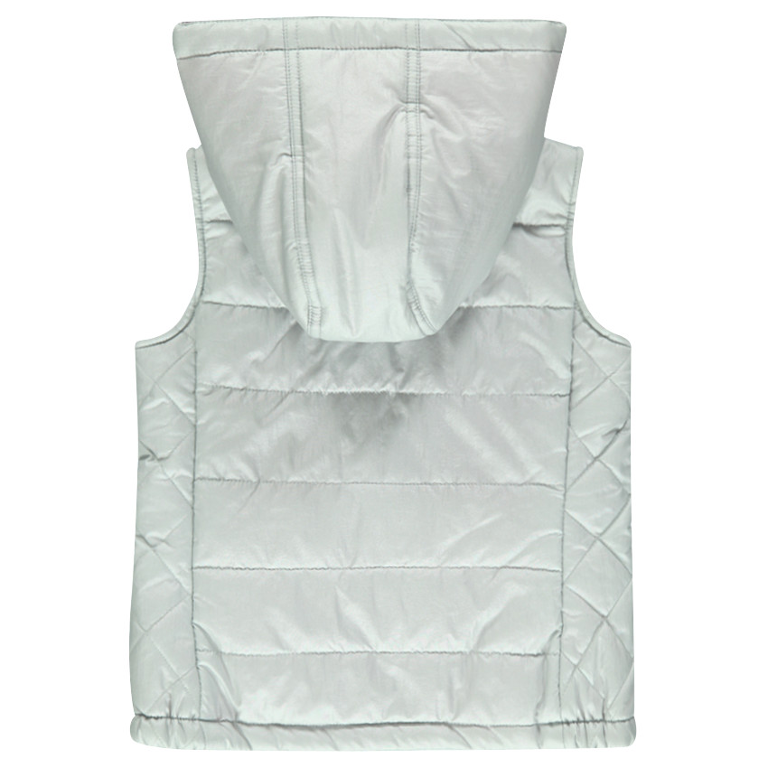 Parka sans manches à capuche amovible 