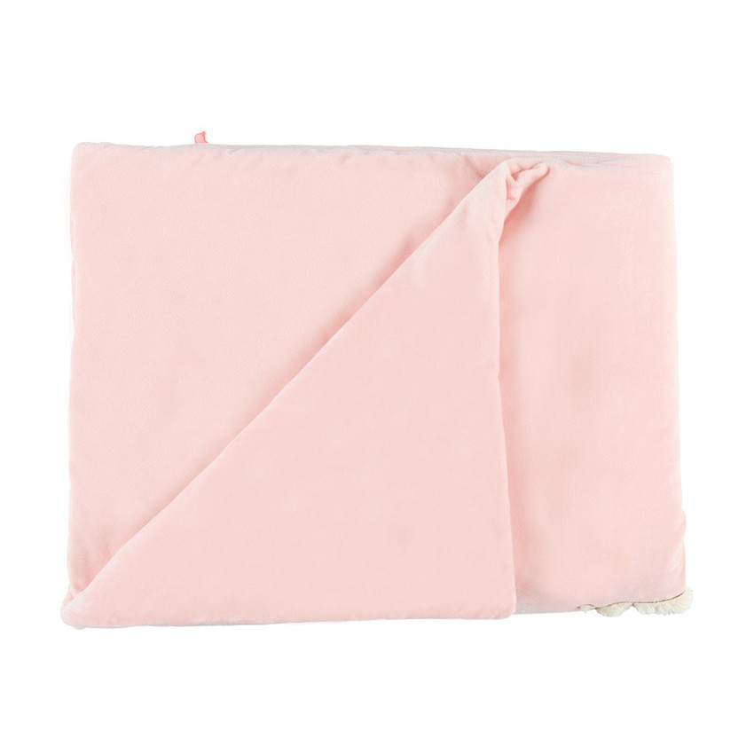 Couverture Veloudoux® rose 75x100 cm - Moris&Sacha 