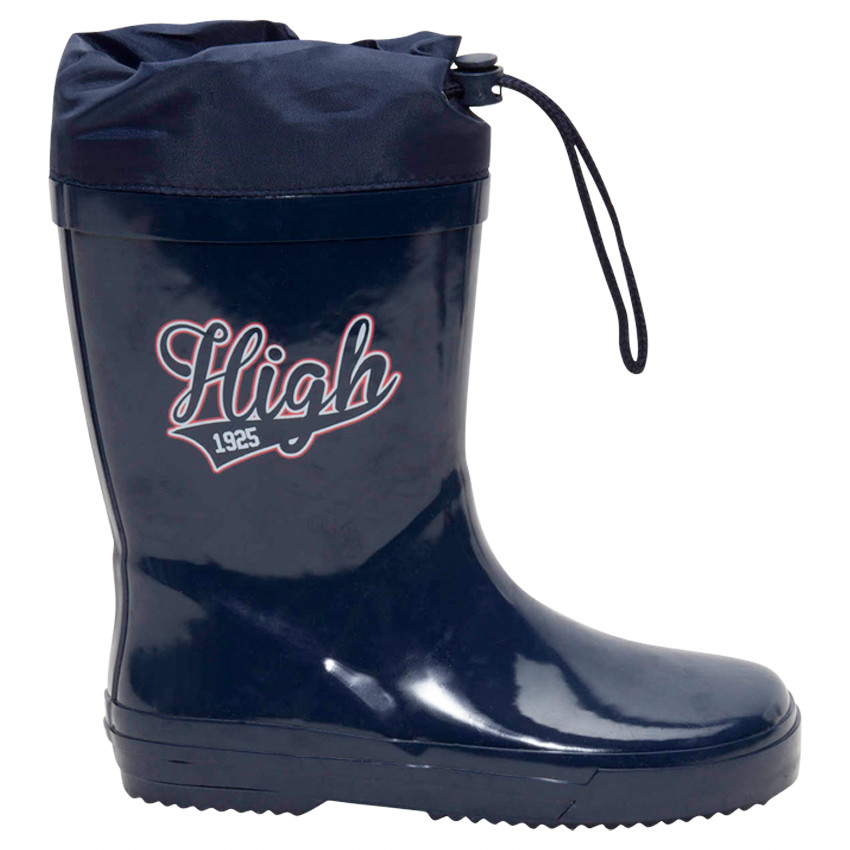 Bottes de pluie avec print et col imperméable 