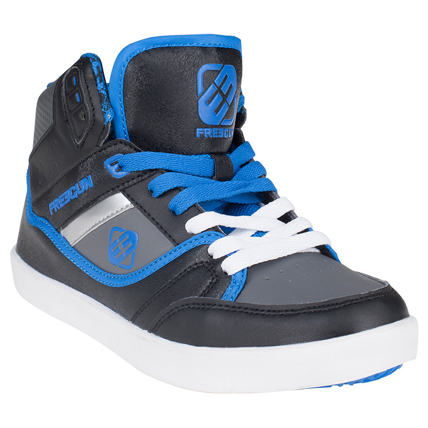 Baskets montantes aspect cuir Freegun à lacets 