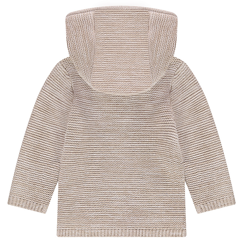 Gilet à capuche en tricot avec badges animaux patchés 