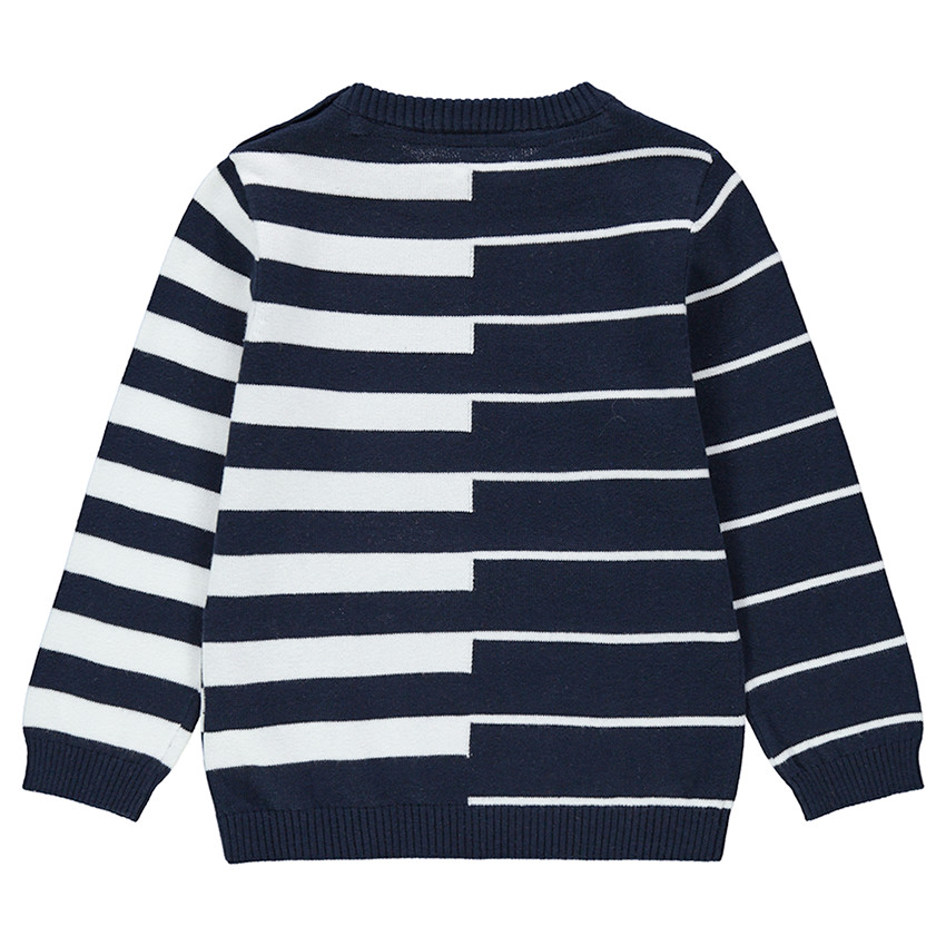 Pull en tricot avec rayures en jacquard all-over 