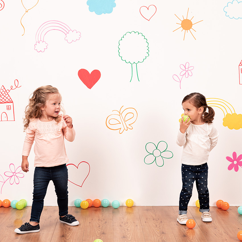T-shirt manches longues à broderie anglaise et volants 