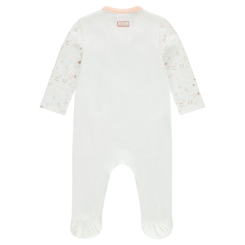 Dors-bien en jersey interlock avec print Smiley Baby 