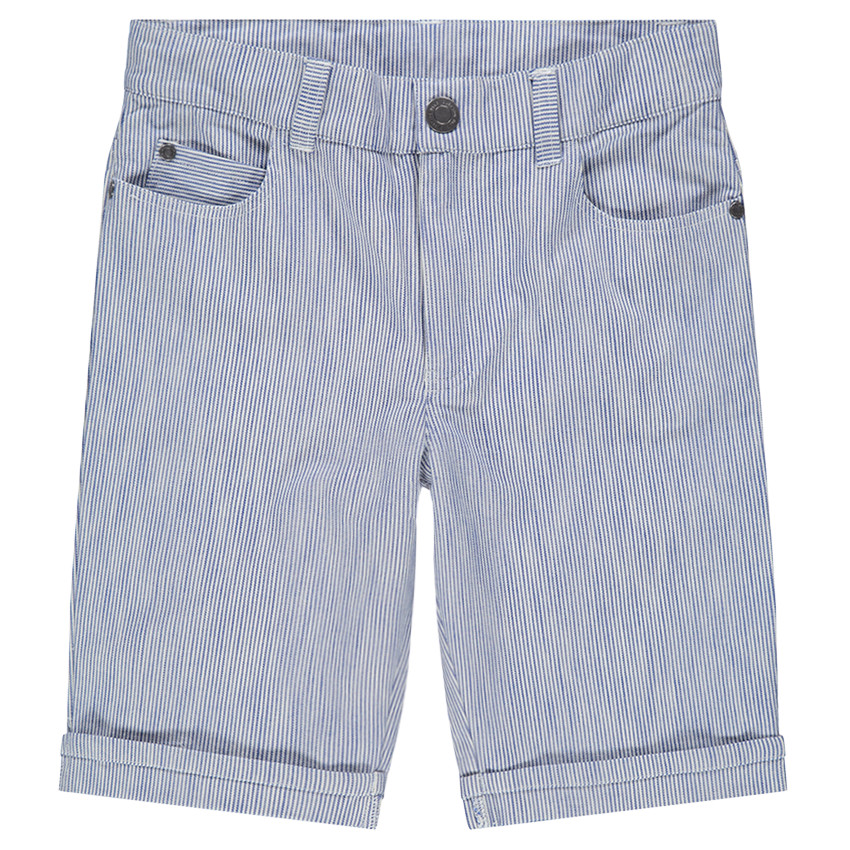 Junior - Bermuda à rayures verticales all-over 