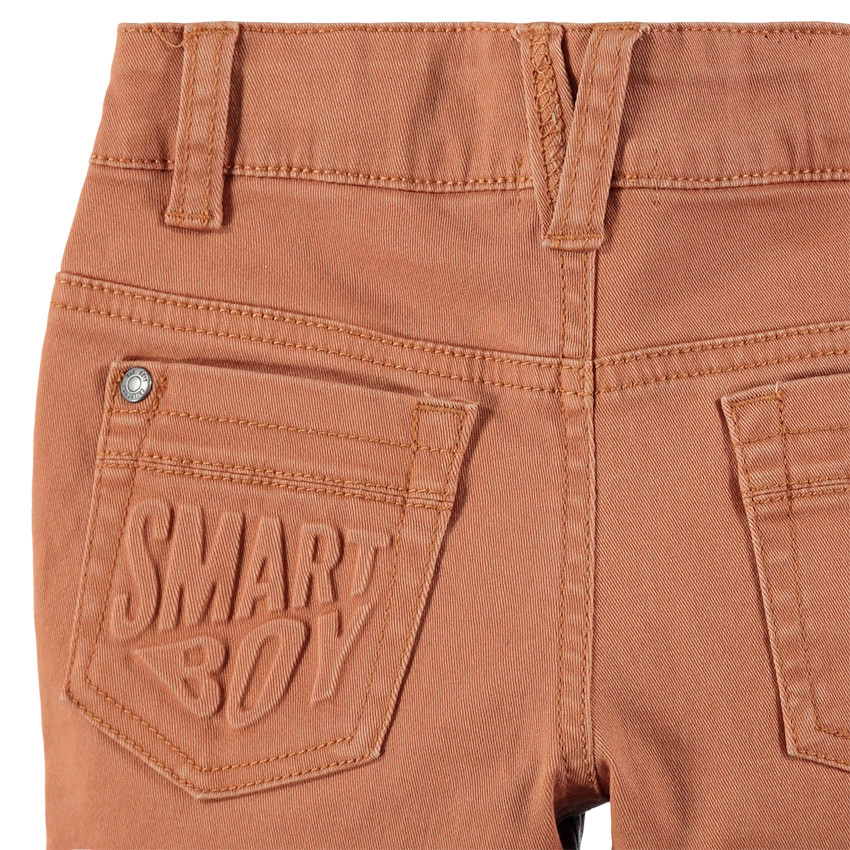 Pantalon en twill surteint avec poche fantaisie au dos 