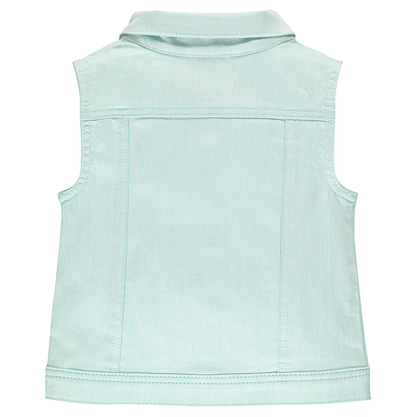 Veste en twill fluo sans manches  