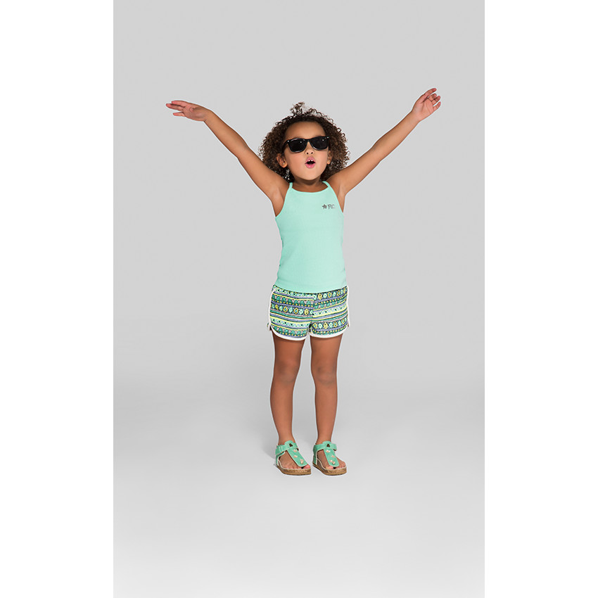 Débardeur uni à côtes 