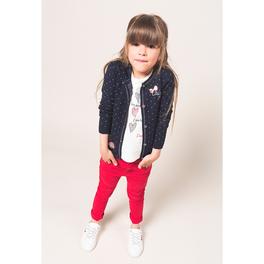 Tee-shirt manches longues avec motif printé sur le devant 