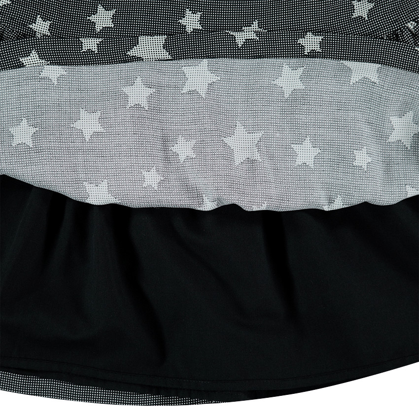 Junior - Robe manches longues avec étoiles all-over 