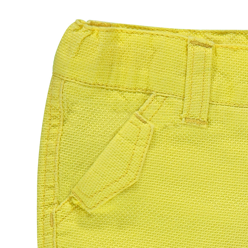 Bermuda en coton nid d'abeille surteint 