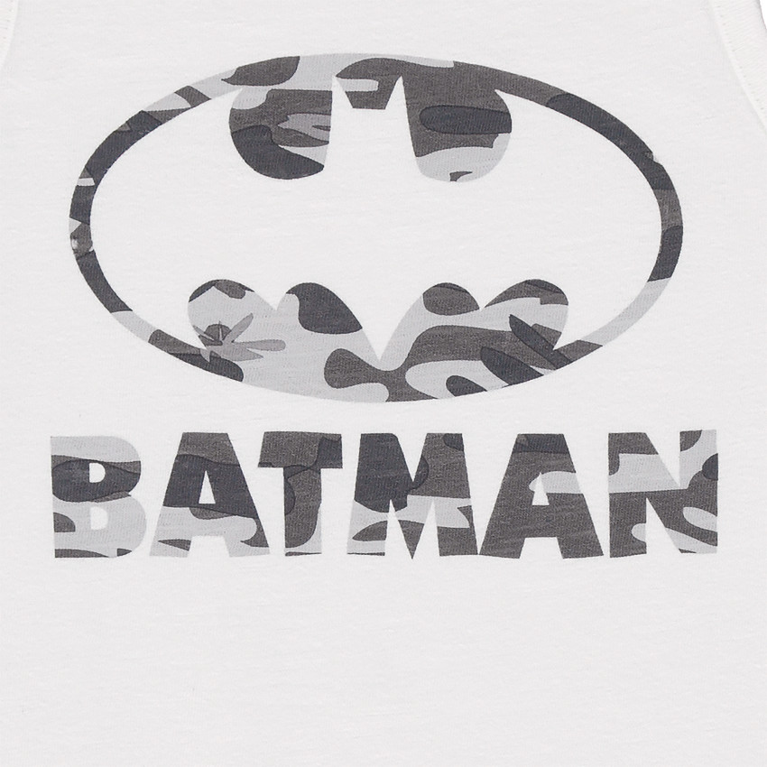 Ensemble de plage avec débardeur print Batman et bermuda army 