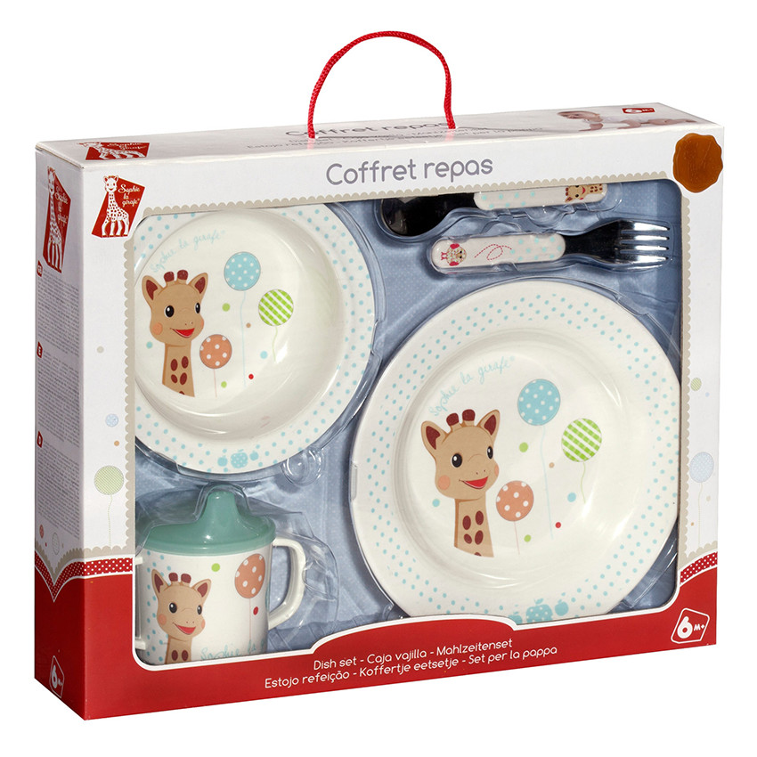 Coffret repas 5 pièces Sophie la girafe - Ballons 