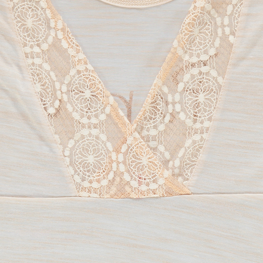 Junior - Tee-shirt manches courtes brodé avec dos en dentelle 