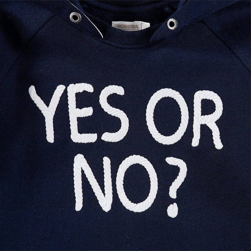 Junior- Sweat en molleton à capuche avec message printé 