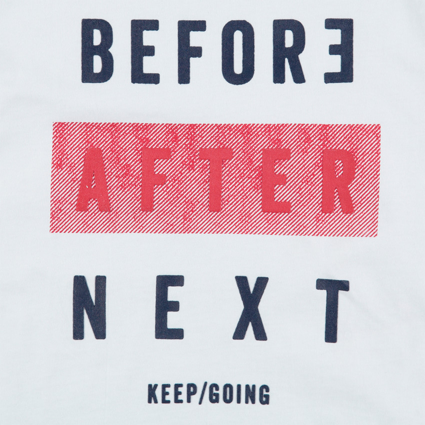 Junior - Tee-shirt manches courtes avec message printé  