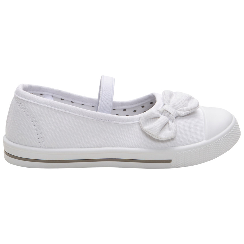 Babies en toile à noeud et lanière élastiquée 