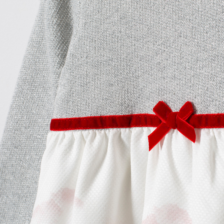 Robe manches longues en maille motif esprit Noël 