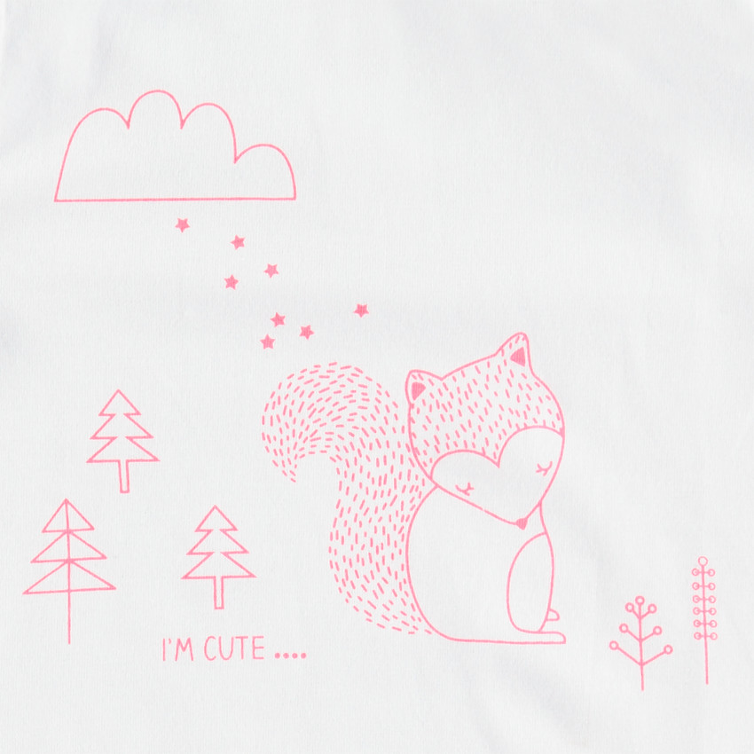 Sous-pull col cheminée avec écureuil printé 