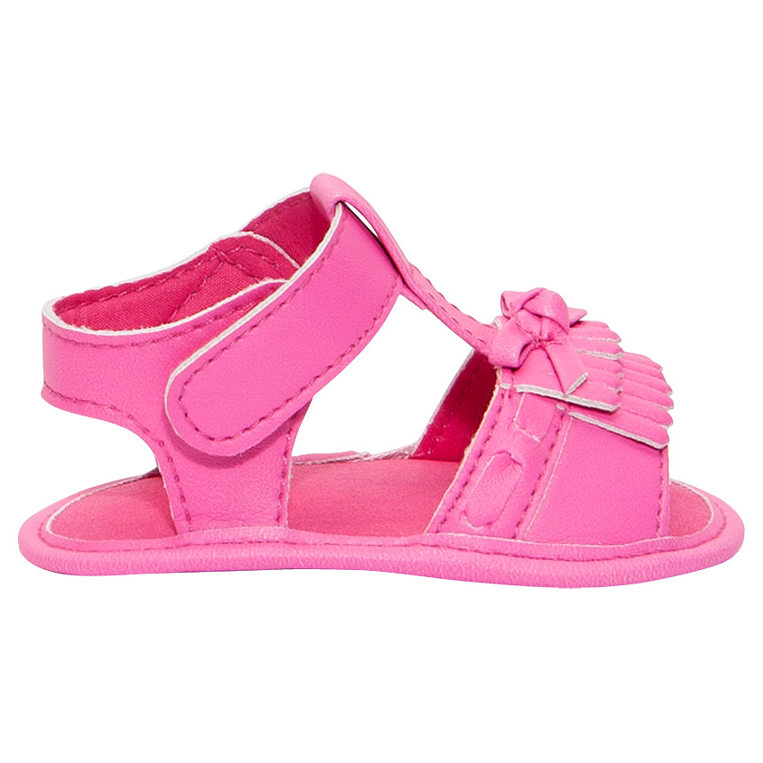 Nu-pieds coloris rose fluo  