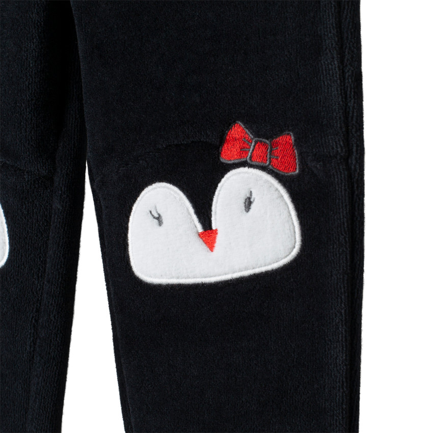 Legging en sherpa à oursons brodés 