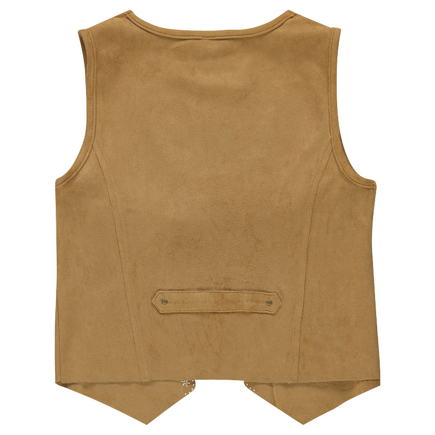 Junior - Gilet sans manches à franges effet daim 