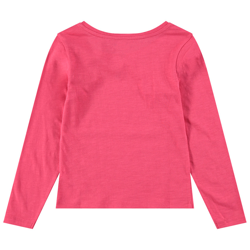 Tee-shirt manches longues en jersey avec message printé 