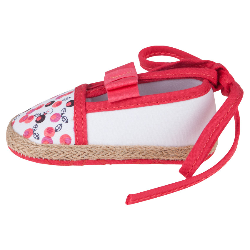 Espadrilles en toile avec noeud et imprimé fantaisie 