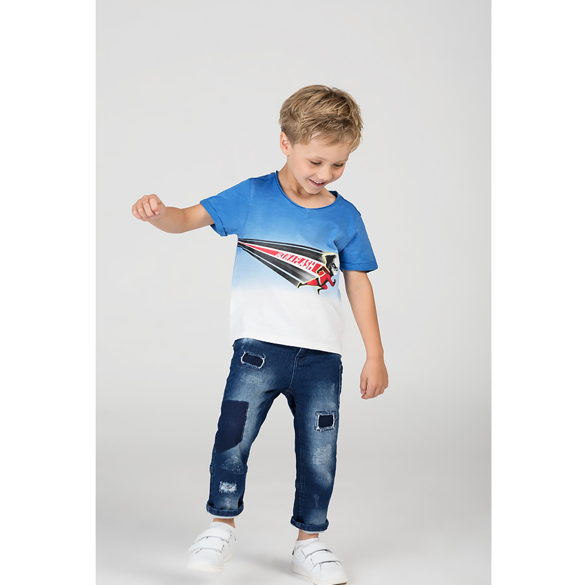 Tee-shirt manches courtes effet tie and dye avec print super-héros Disney  