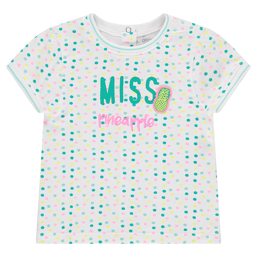 Tee-shirt manches courtes à pois 