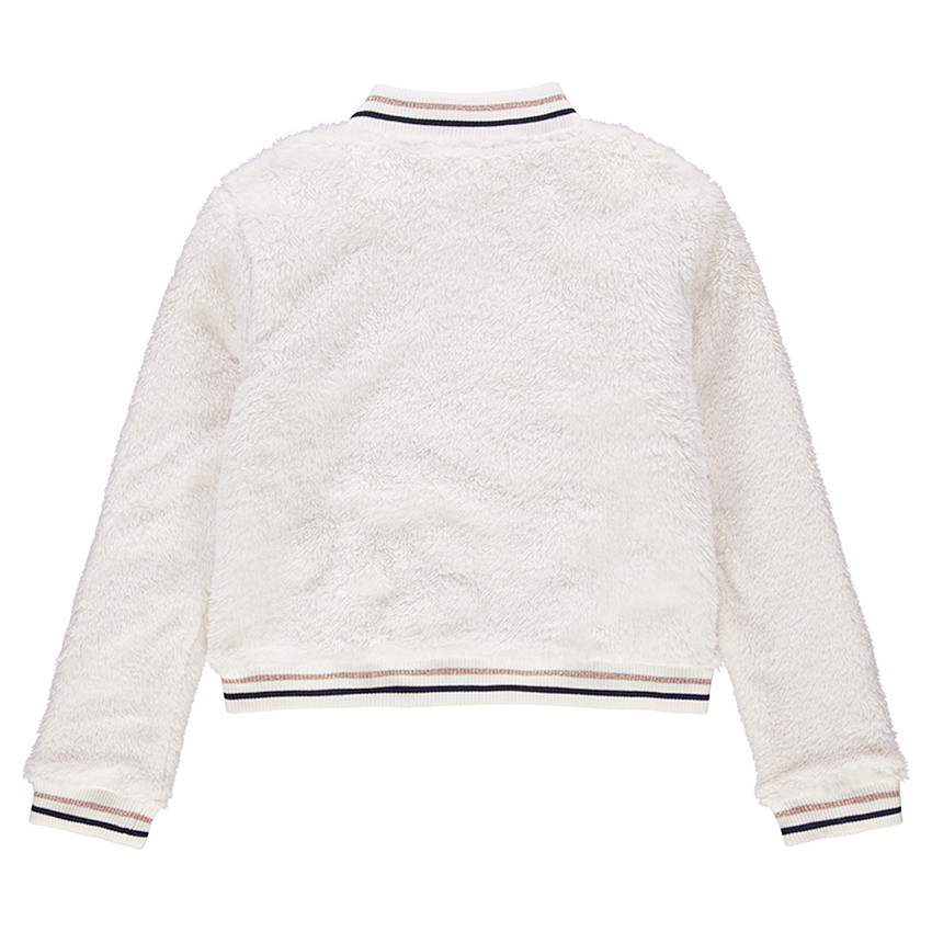 Blouson en fausse fourrure avec finitions esprit sportswear 