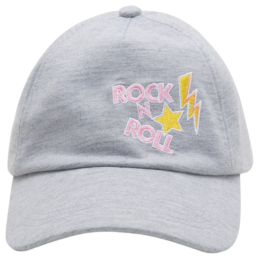 Casquette en jersey avec inscription brodée 
